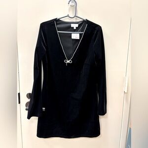 Black Izumi velvet dress - M